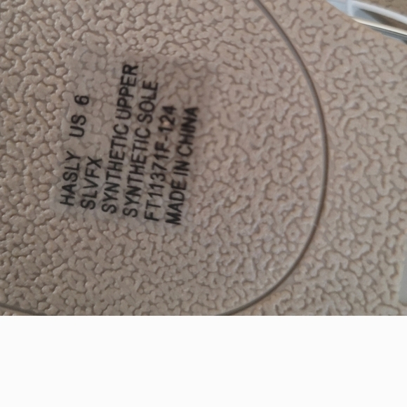 Bebe Silver Sandals with Metallic Finish - Picture 3 of 4